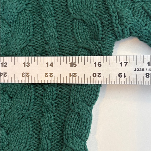 J Crew Cable-knit crewneck sweater XXS Green - Picture 7 of 9
